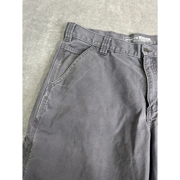Carhartt Rugged Flex Relaxed Fit Canvas Work Short Men's Size 34 Gray - Picture 4 of 11